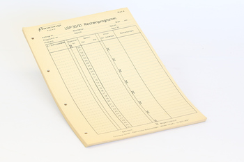 LGP30 Programmierkarte (ca. 1960)